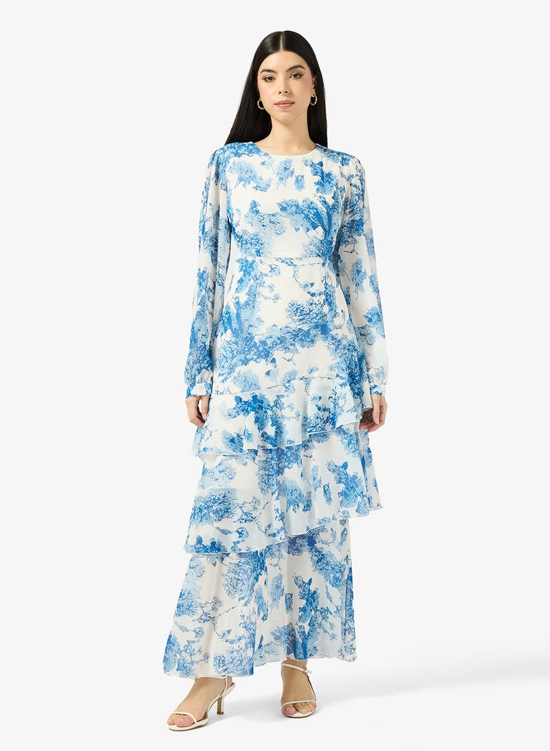 ايلا فستان بطبعة زهور - Image 1